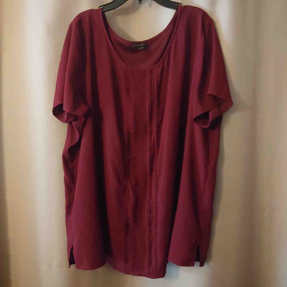 Burgundy blouse